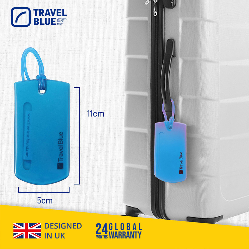 【Travel Blue 藍旅】Jelly 果凍行李掛牌(2入/組) - 桃紅色