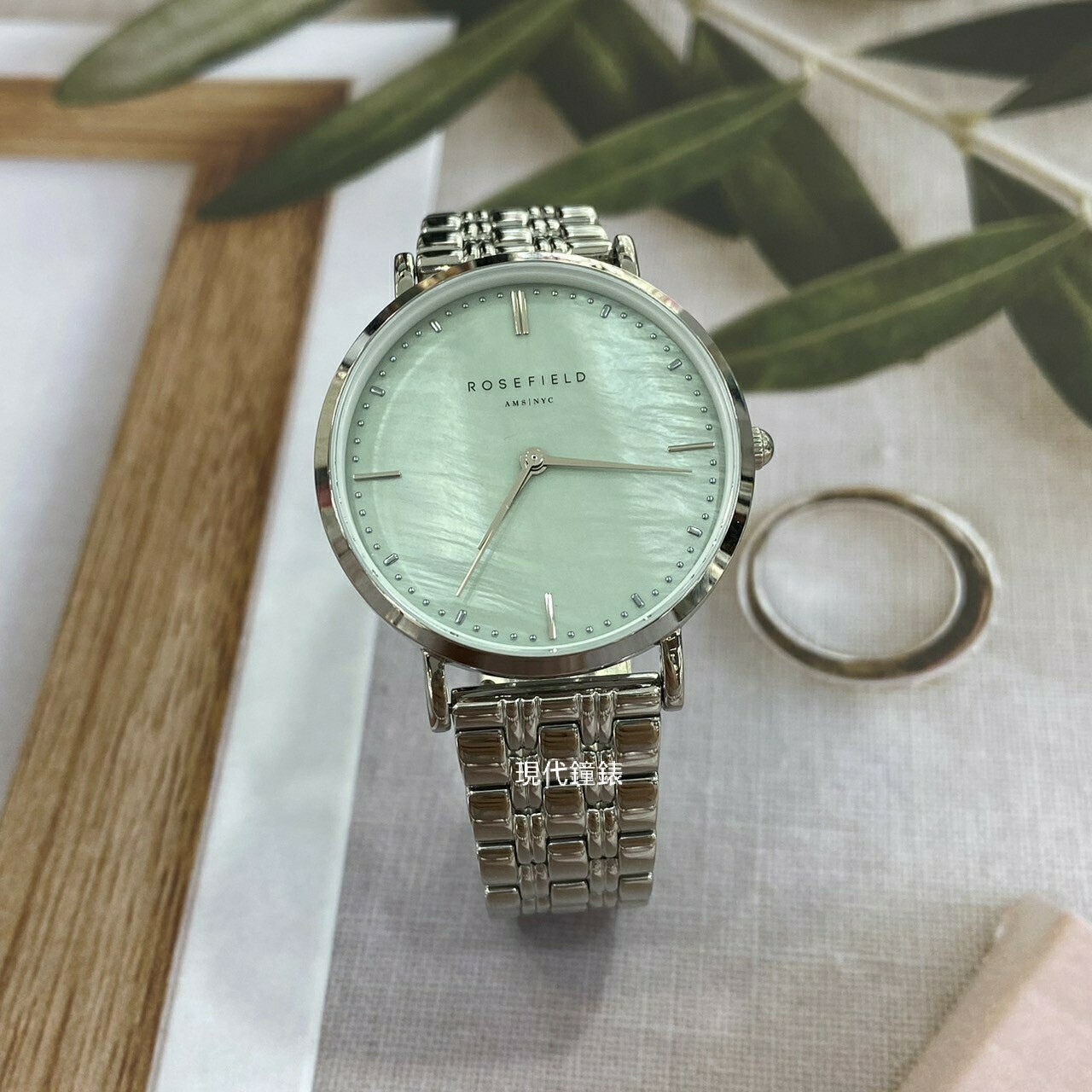 【ROSEFIELD】簡約優雅珍珠母貝女錶 UGSSS-U38 33mm 現代鐘錶