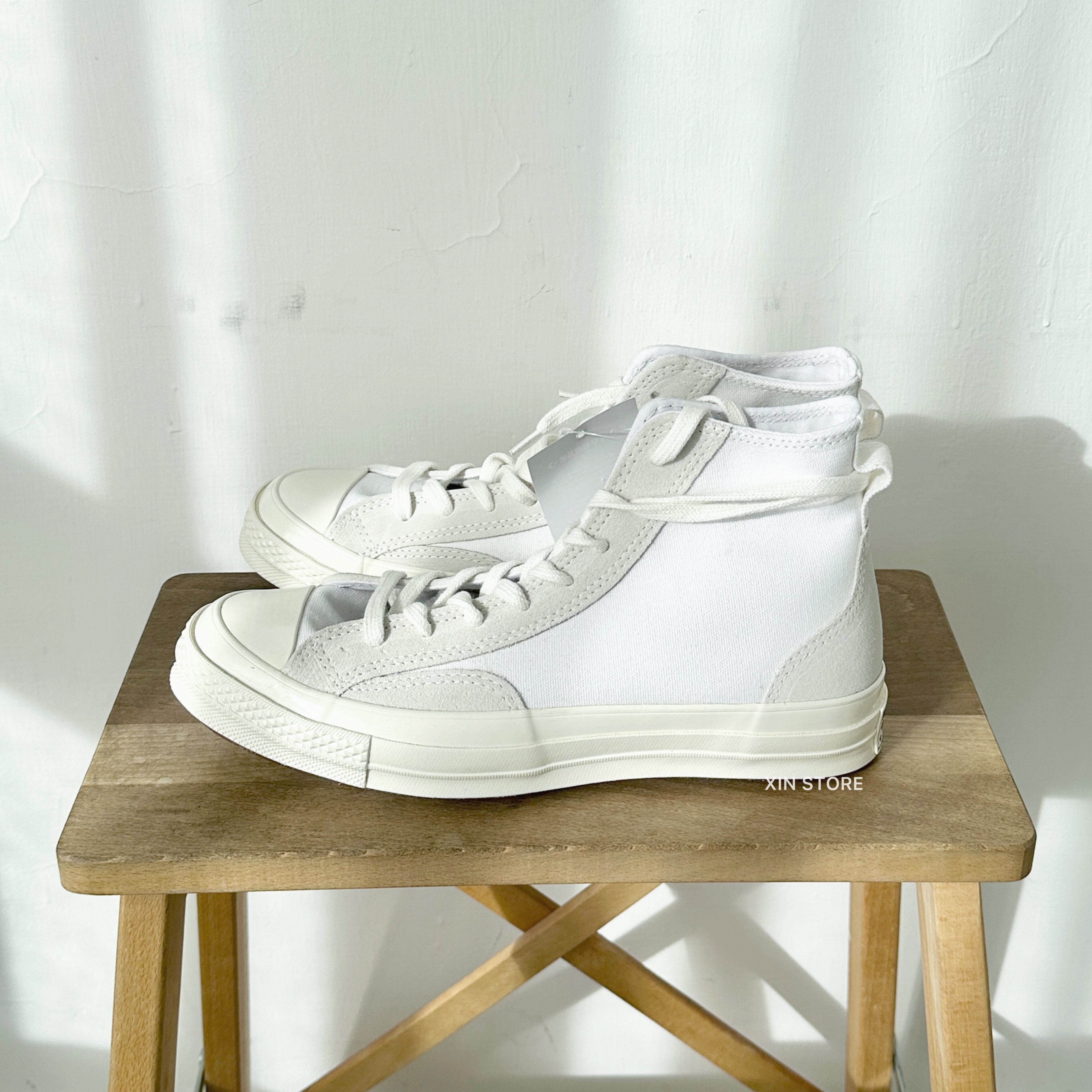 【XIN 零碼出清】Converse Chuck 70 Hi 高筒 FOG 平民版 拼接 帆布鞋 米白