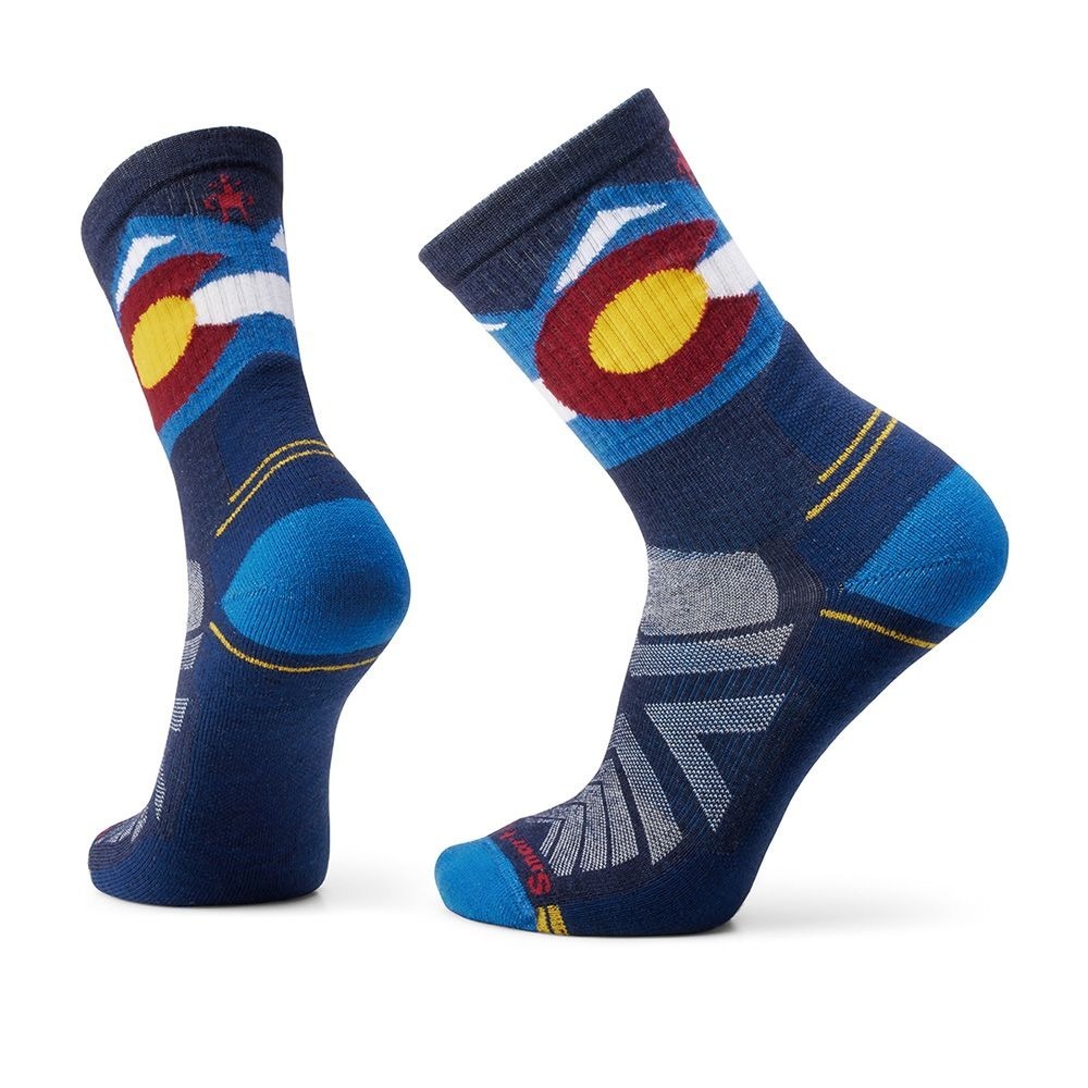 【Smartwool】機能戶外全輕量減震中長襪-克羅拉多州 藍 / SW001931J96