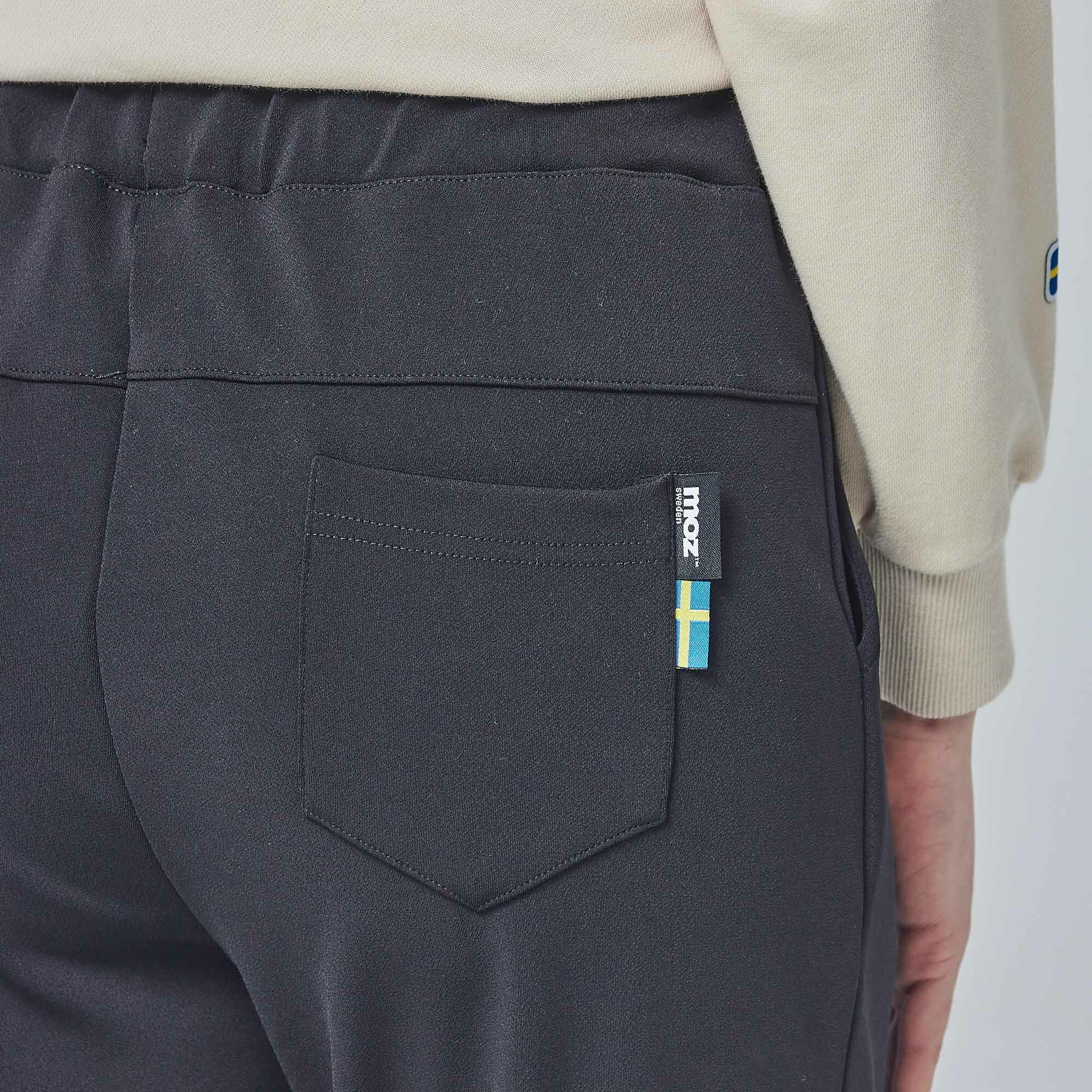 moz Swedish moose micro-bristle technology composite elastic casual pants-grey