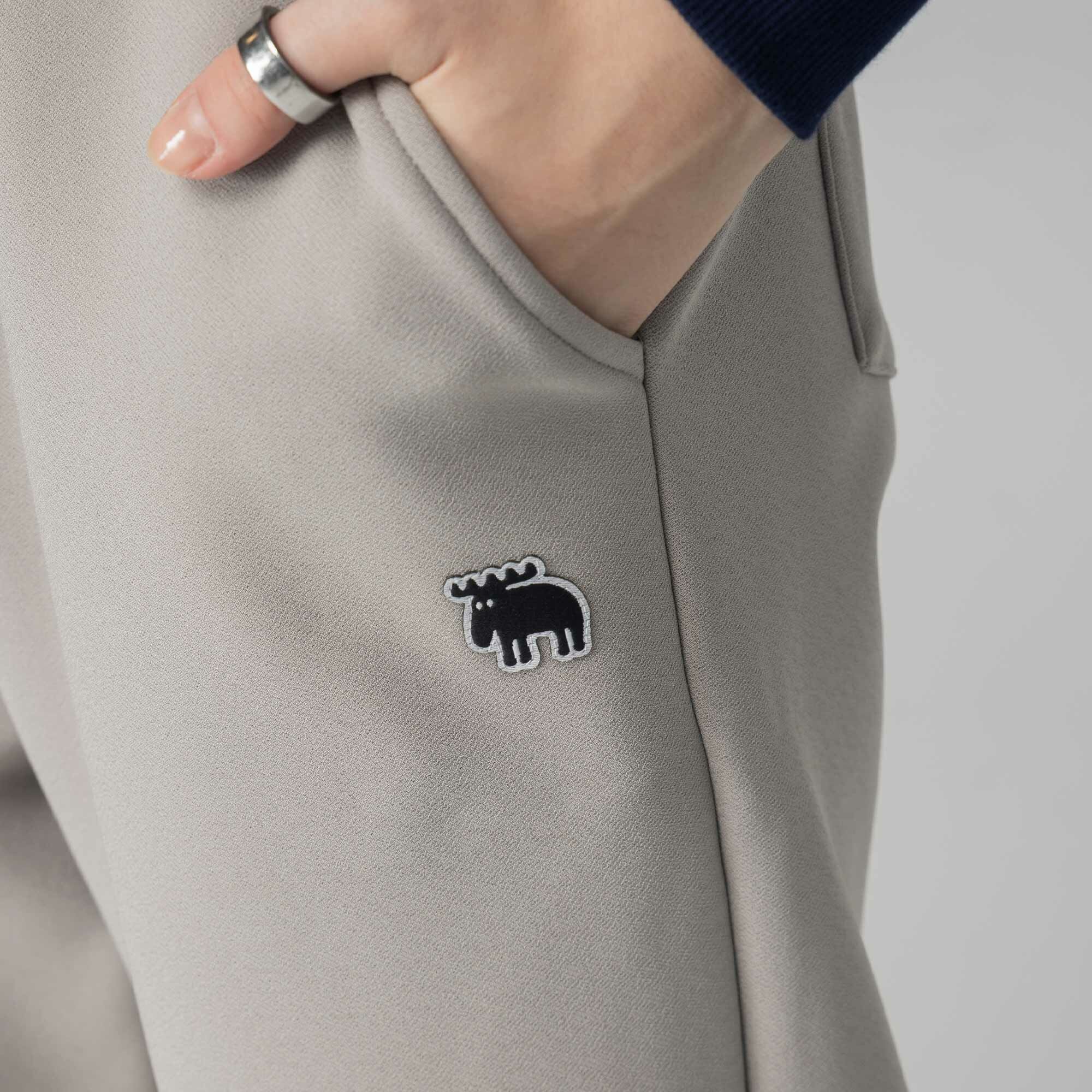 moz Swedish moose micro-bristle technology composite elastic casual pants-grey