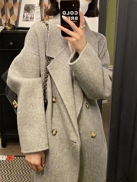 ᴋᴏʀᴇᴀ🇰🇷歐膩高級感羊毛呢長版大衣外套