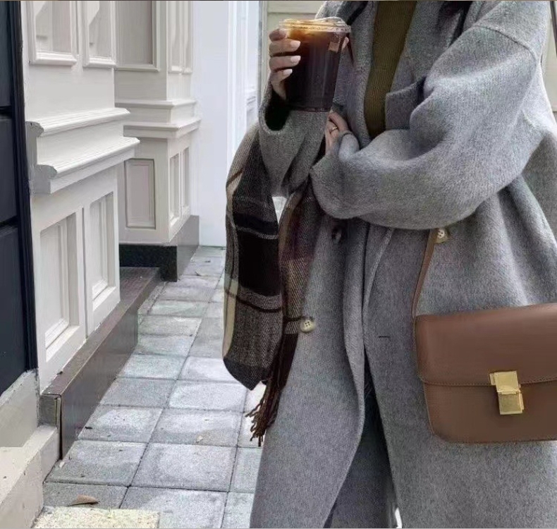 ᴋᴏʀᴇᴀ🇰🇷歐膩高級感羊毛呢長版大衣外套