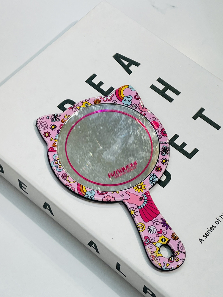 『GD』 手繪動物風貓咪手拿鏡