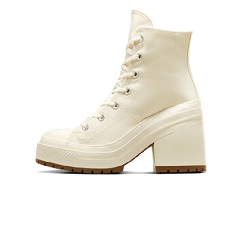 CONVERSE CHUCK 70 DE LUXE HEEL 高筒 高跟鞋 厚底 米白色 男女段 A05348C [台灣現貨]