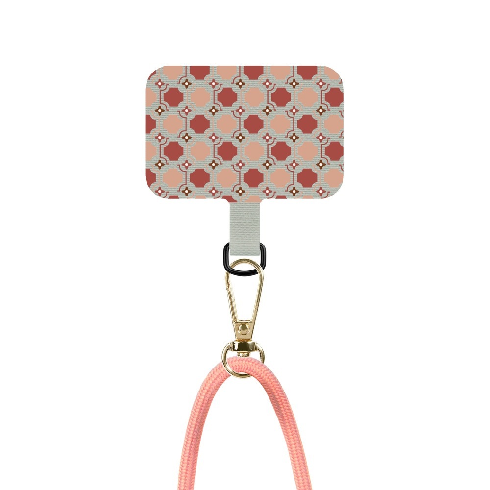 inblooom x The Hood Phone Strap With Patch 6.0mm/Old Ceramic Tile No.7/Petal Red