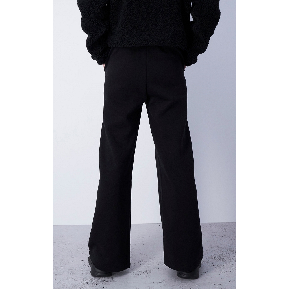 女款-ROCHESTER完美版型運動直筒寬褲-黑色（116634-KK001）