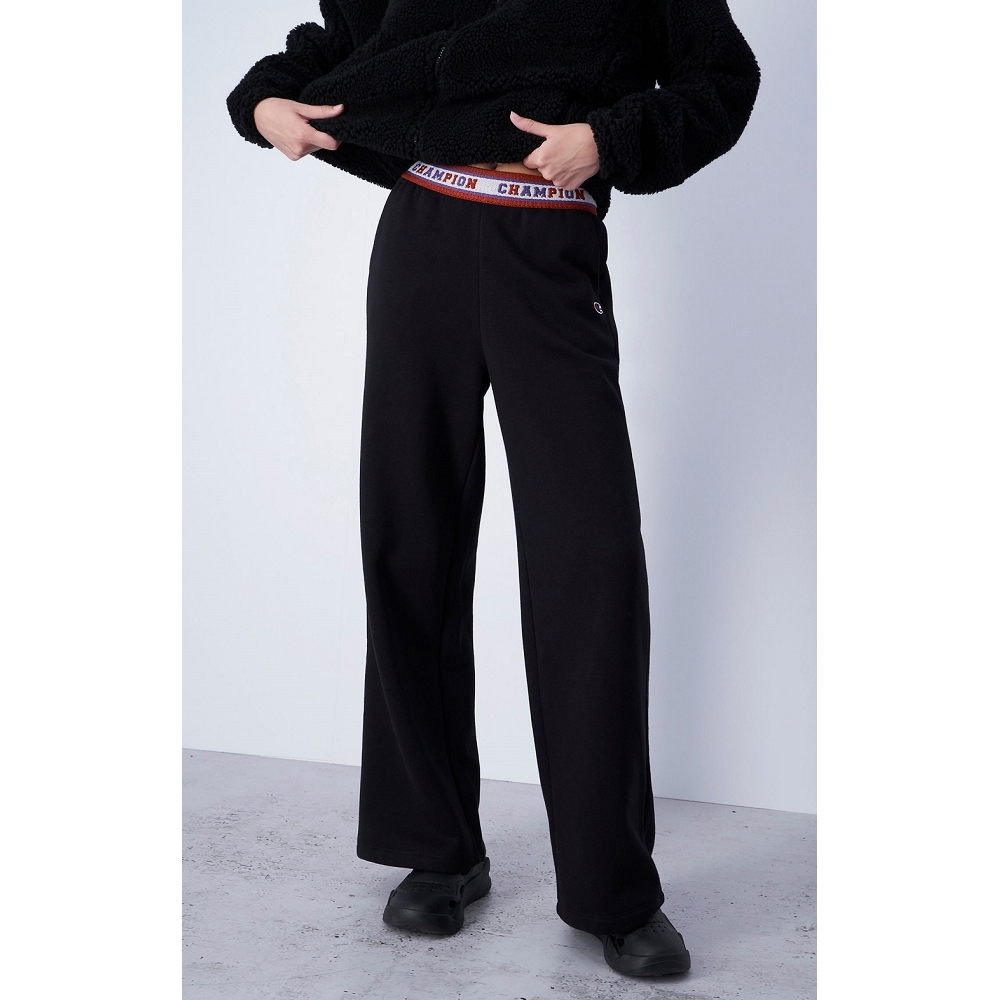 女款-ROCHESTER完美版型運動直筒寬褲-黑色（116634-KK001）