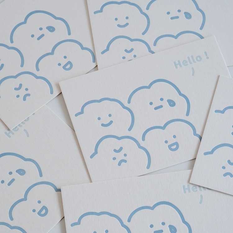 凸版印刷明信片 大頭喜怒哀樂