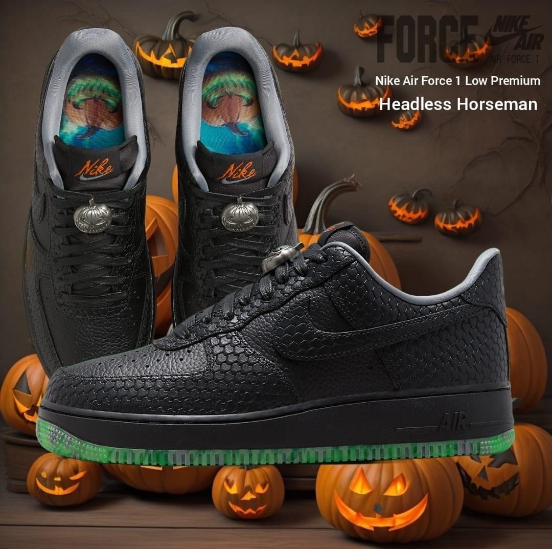 Nike Air Force 1 Low PRM Halloween 毒蟒 萬聖節限定 蛇紋夜光 男鞋 FQ8822-084