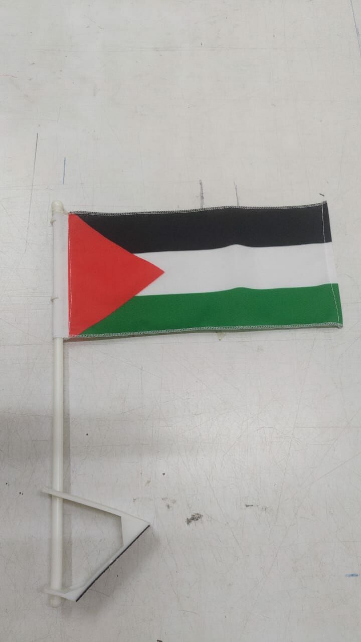 (Polymesh)Car Flag Palestine two side print *Ready Stock*
