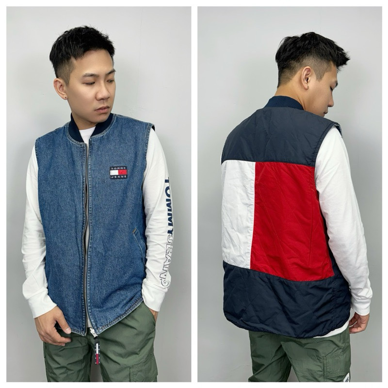 Tommy Jeans 雙面穿 牛仔背心 背心外套