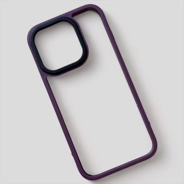 iPhone 15 手機殼 (紫色邊框)