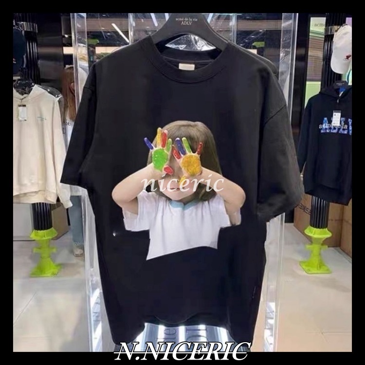 [Nice日韓歐美代購］韓國ADLV  acme de la vie 塗鴉女孩寬鬆短袖 T恤 短袖上衣 短T