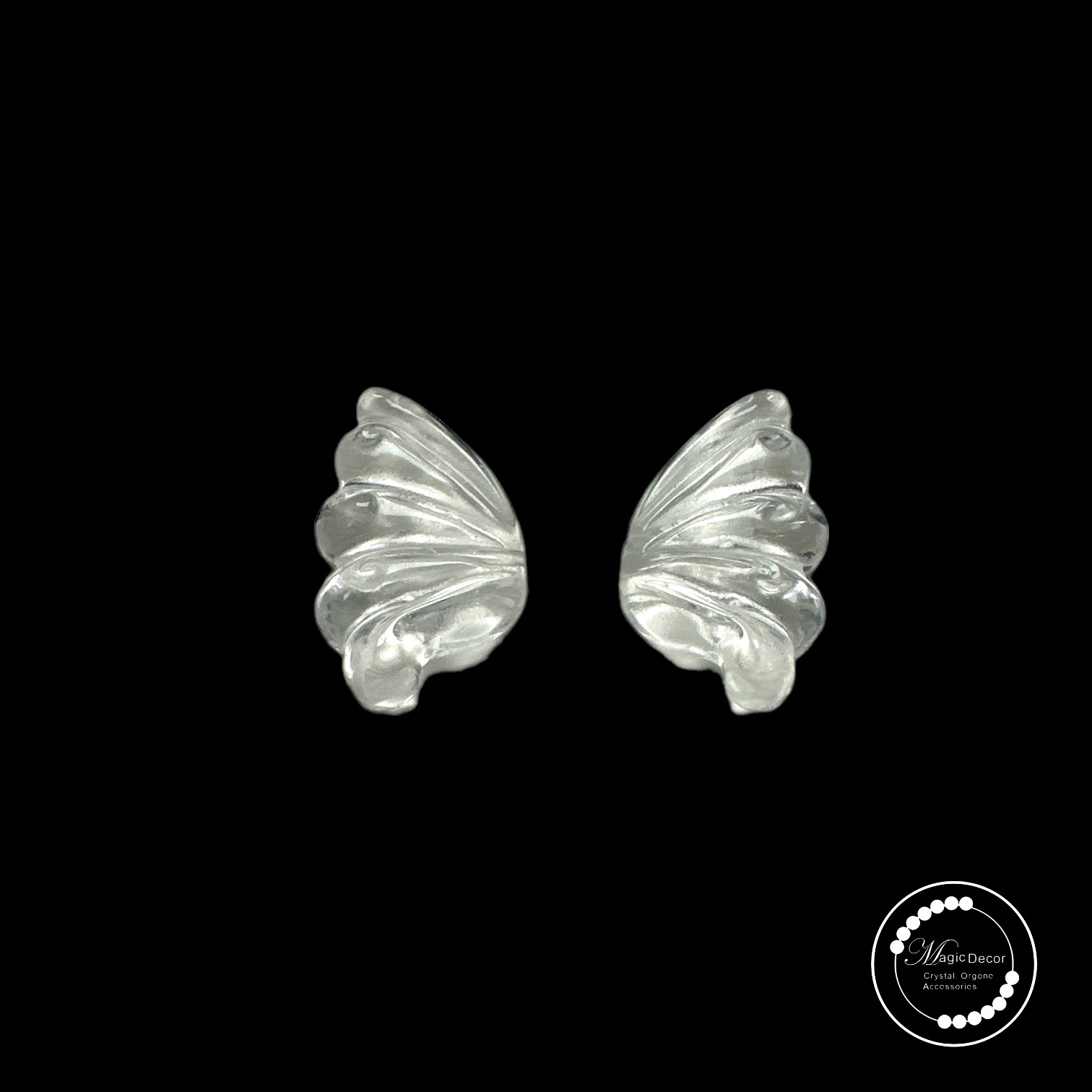 250104-c22 白水晶蝴蝶翅膀1對2粒