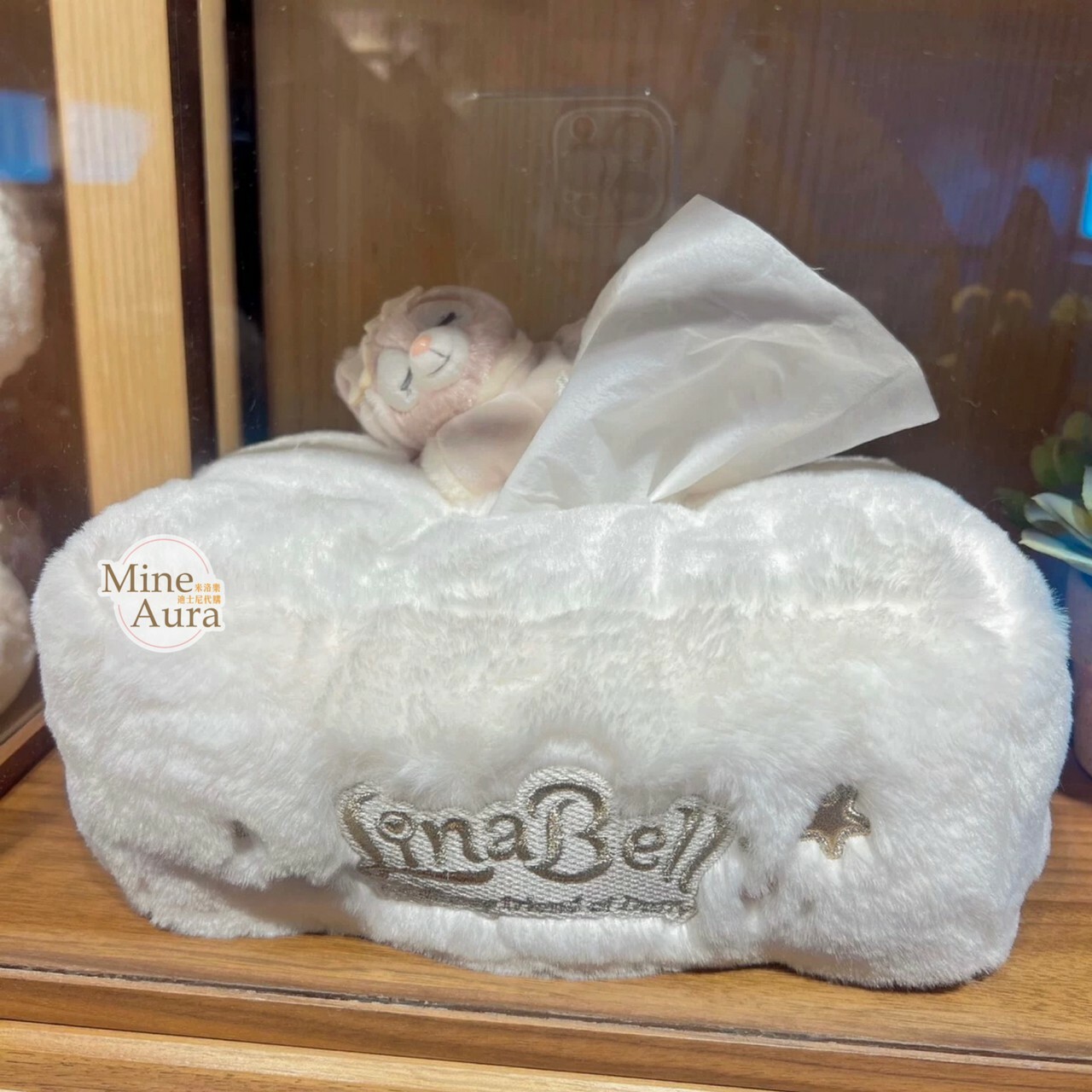 玲娜貝兒 Lina bell 居家系列 趴趴 睡顏 絨毛 造型 面紙套 -上海迪士尼樂園