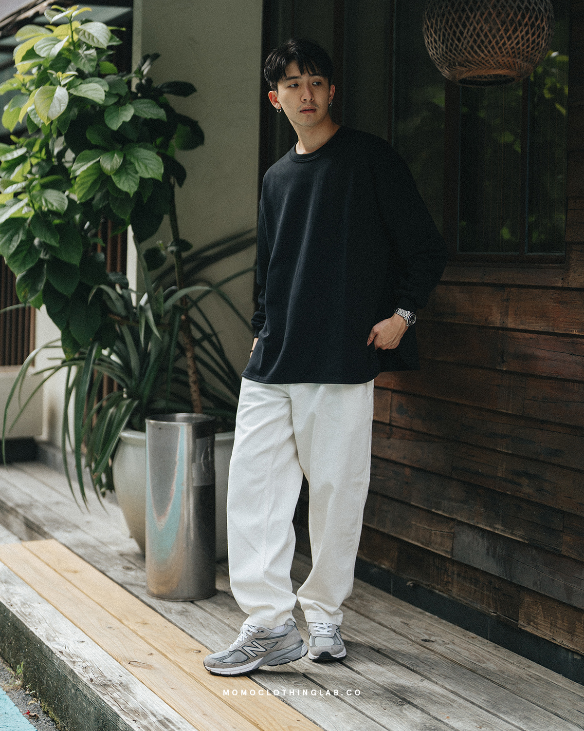 OurPick 8.1oz 重磅太空棉圓弧長Tee