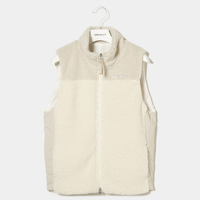 女士-雙色刷毛背心