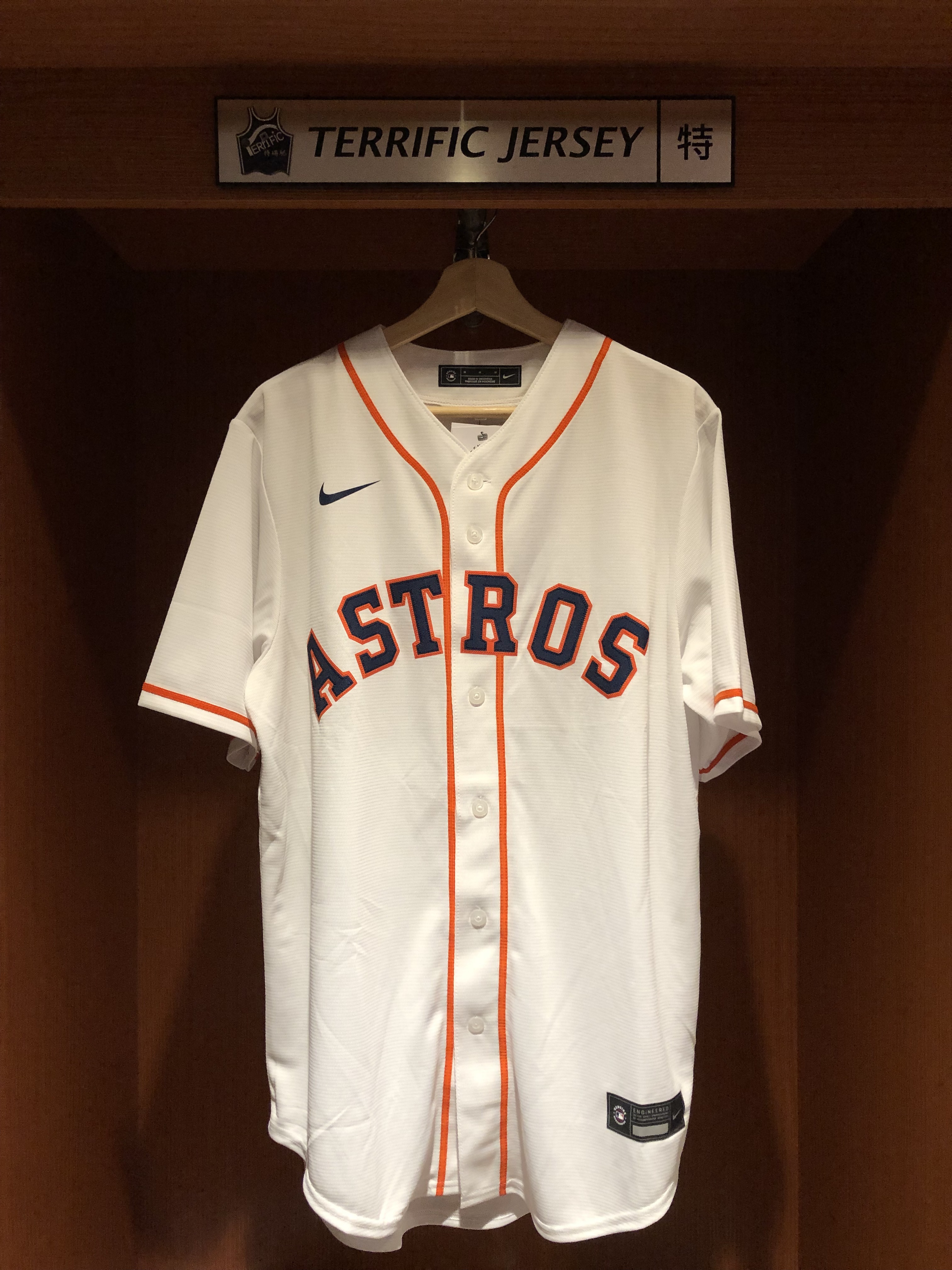 MLB球衣 Justin Verlander 休士頓太空人白 Nike Replica Player Name Jersey 球迷版 熱轉印 全新