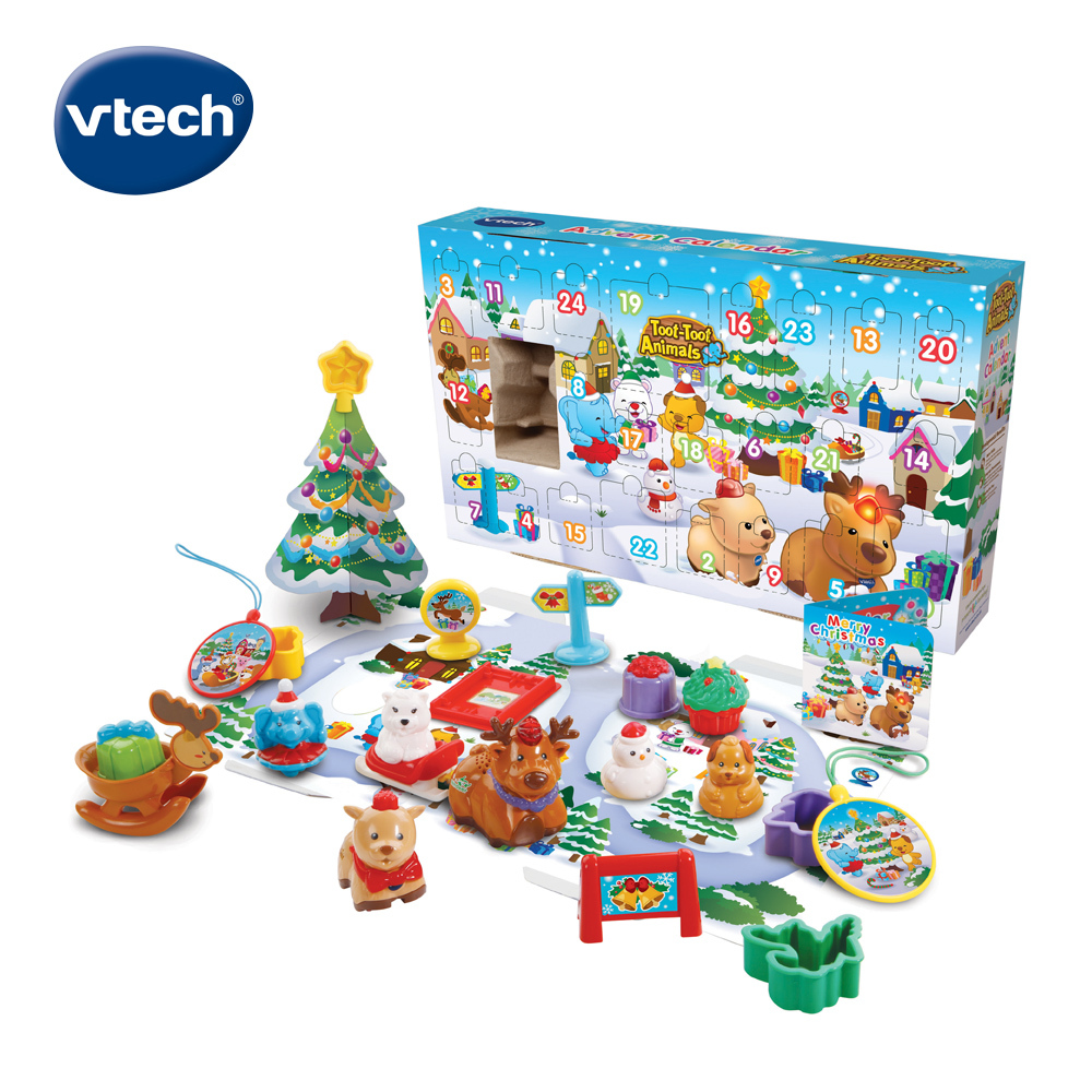 【英國 Vtech 】 動物系列-聖誕月曆驚喜禮盒