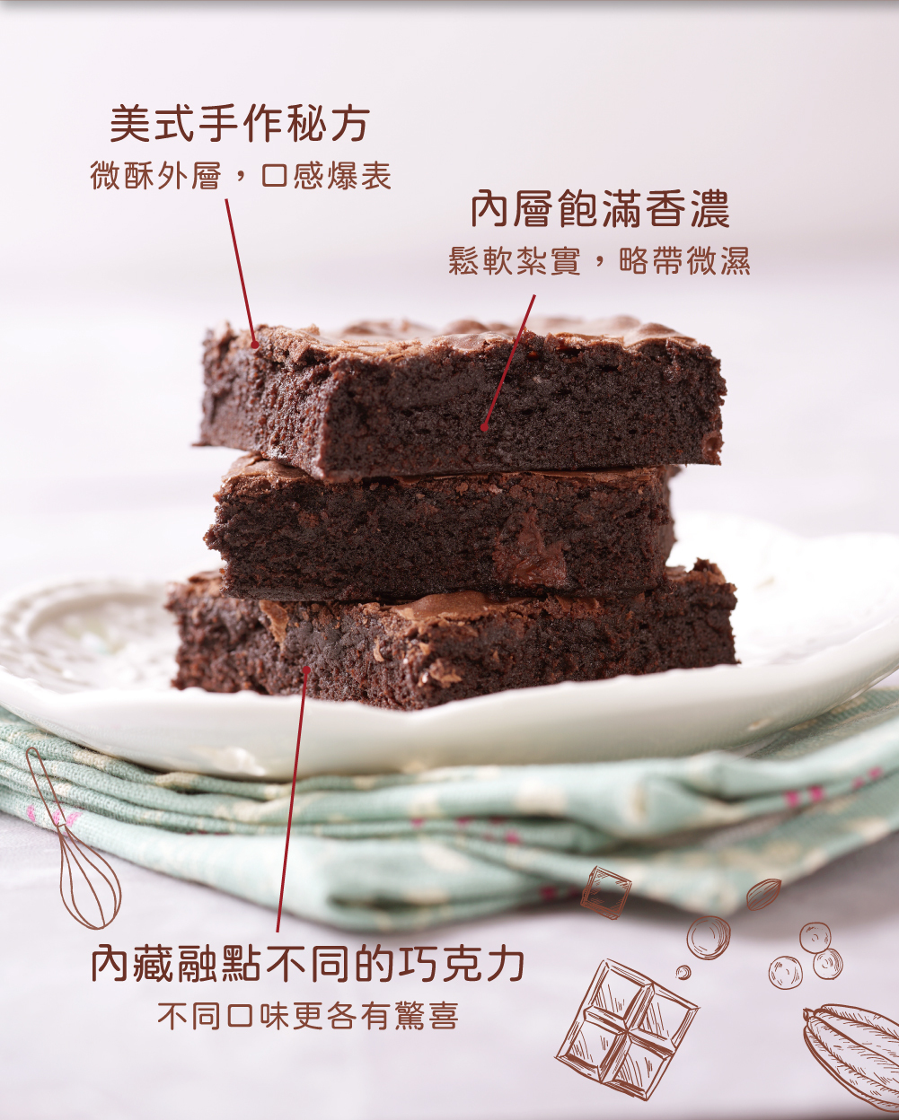 布朗尼口味特點