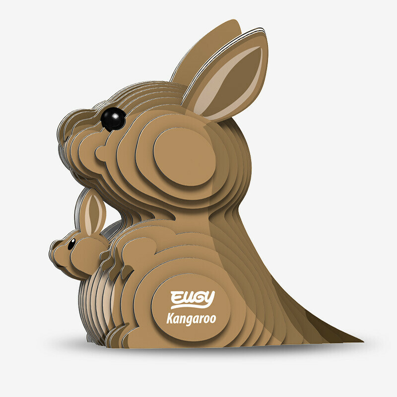 EUGY 3D Cardboard Kit Set Model - 015 Kangaroo