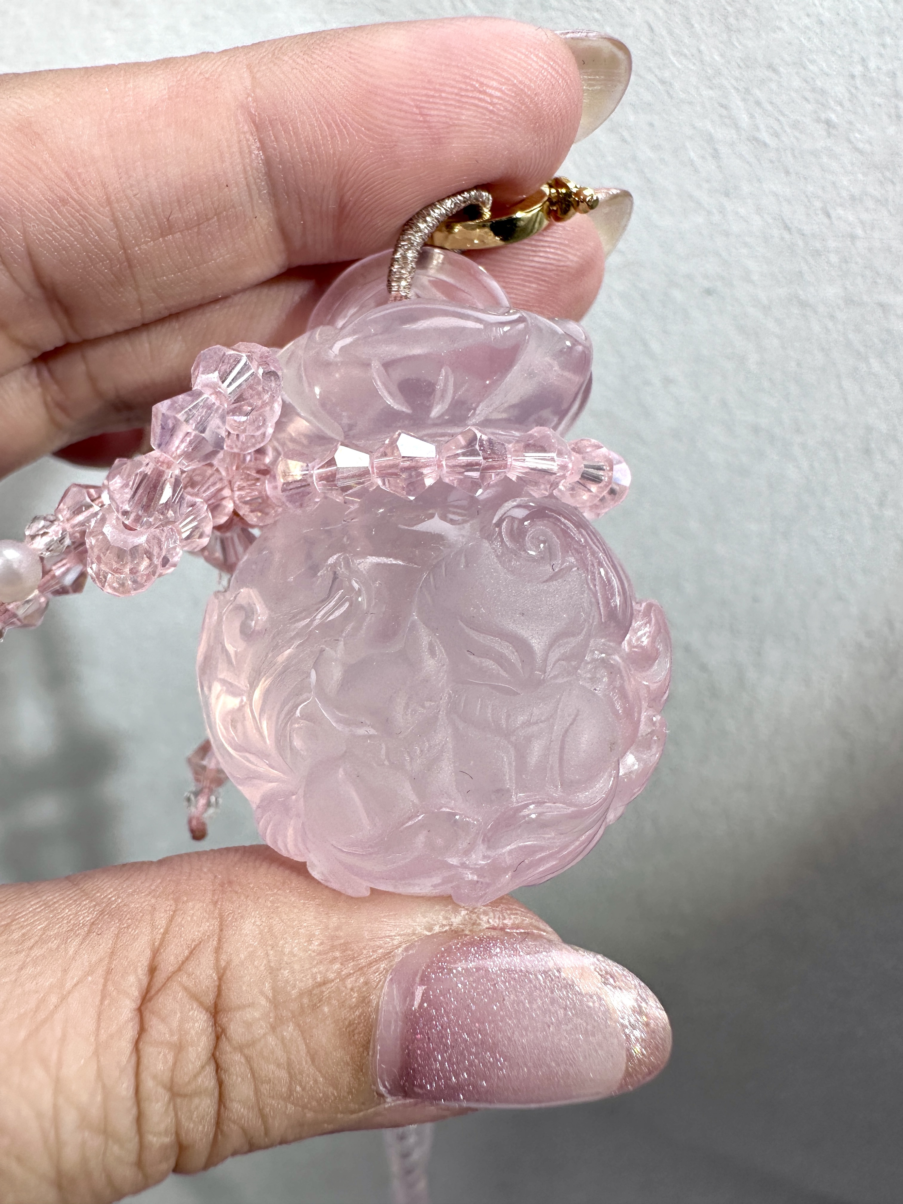 馬粉雙狐錢袋套鏈