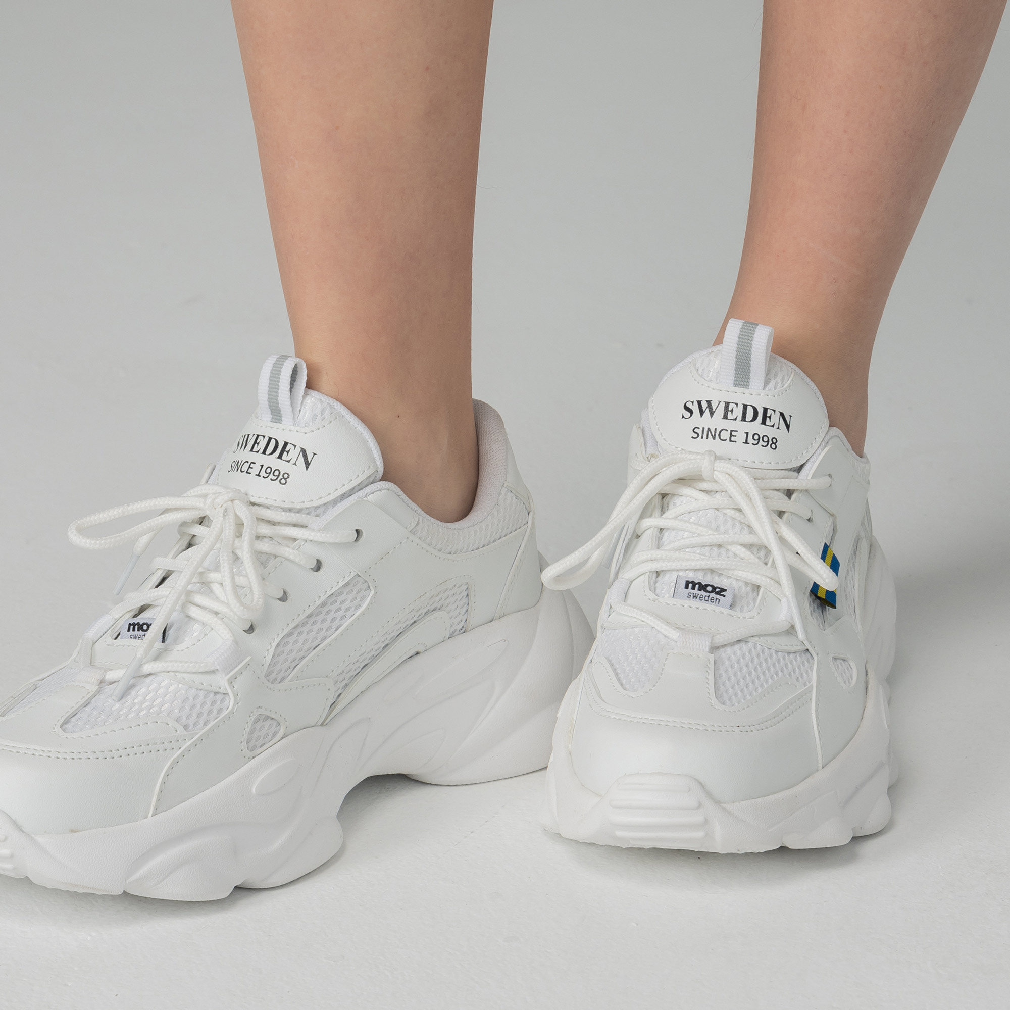 moz Swedish moose long legs secret technique to increase lightweight thick-soled casual dad shoes