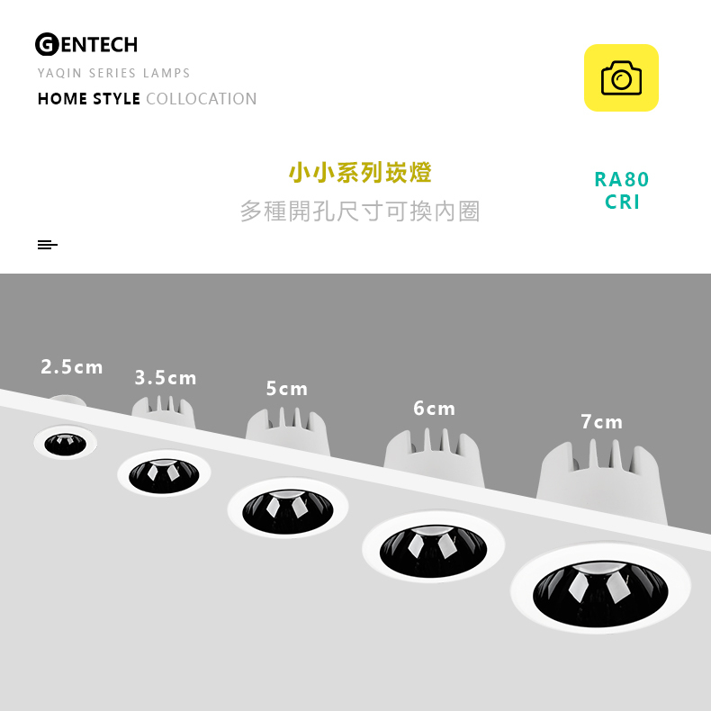 小小崁燈 3W 3.5cm 開孔尺寸