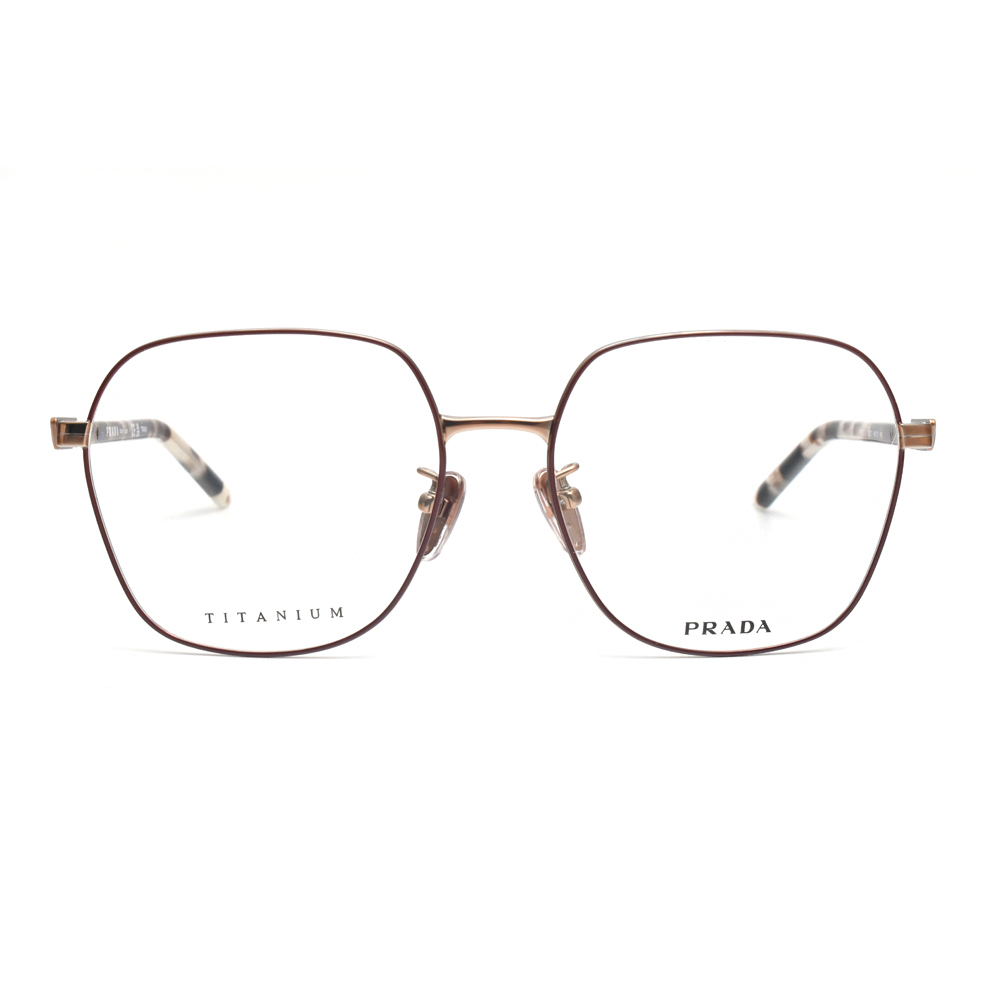 【PRADA】VPR51ZV-D 400-1O1-53mm 鈦系列 多邊框光學眼鏡♥PR 51ZVD