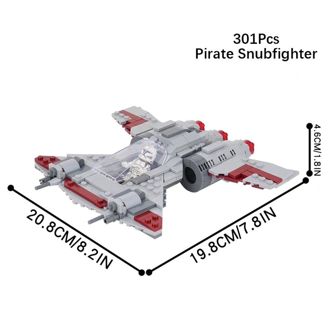 MOC Pirate Snubfighter Star Wars Buildings Set Fit Lego NO BOX MOC2158A