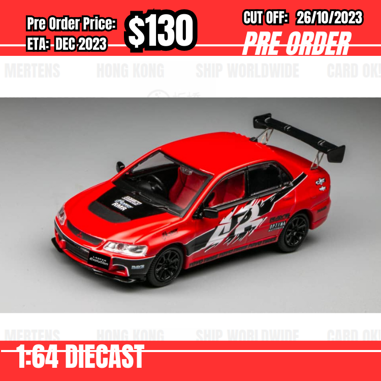 PO-$130 *Speed GT* 1:64 Mitsubishi Lancer EVO IX FNF Red [OD24/10]