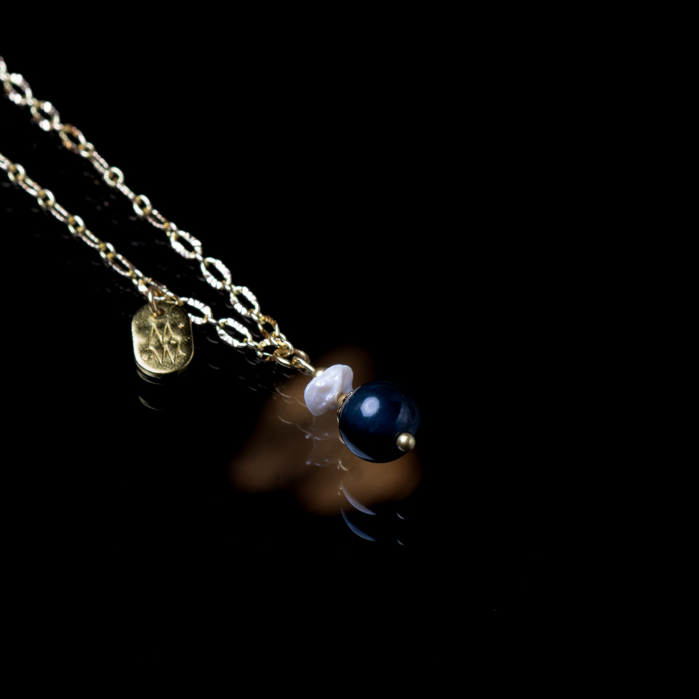 Crystal bracelet｜N0001-Night of the Moon's Silver Mist