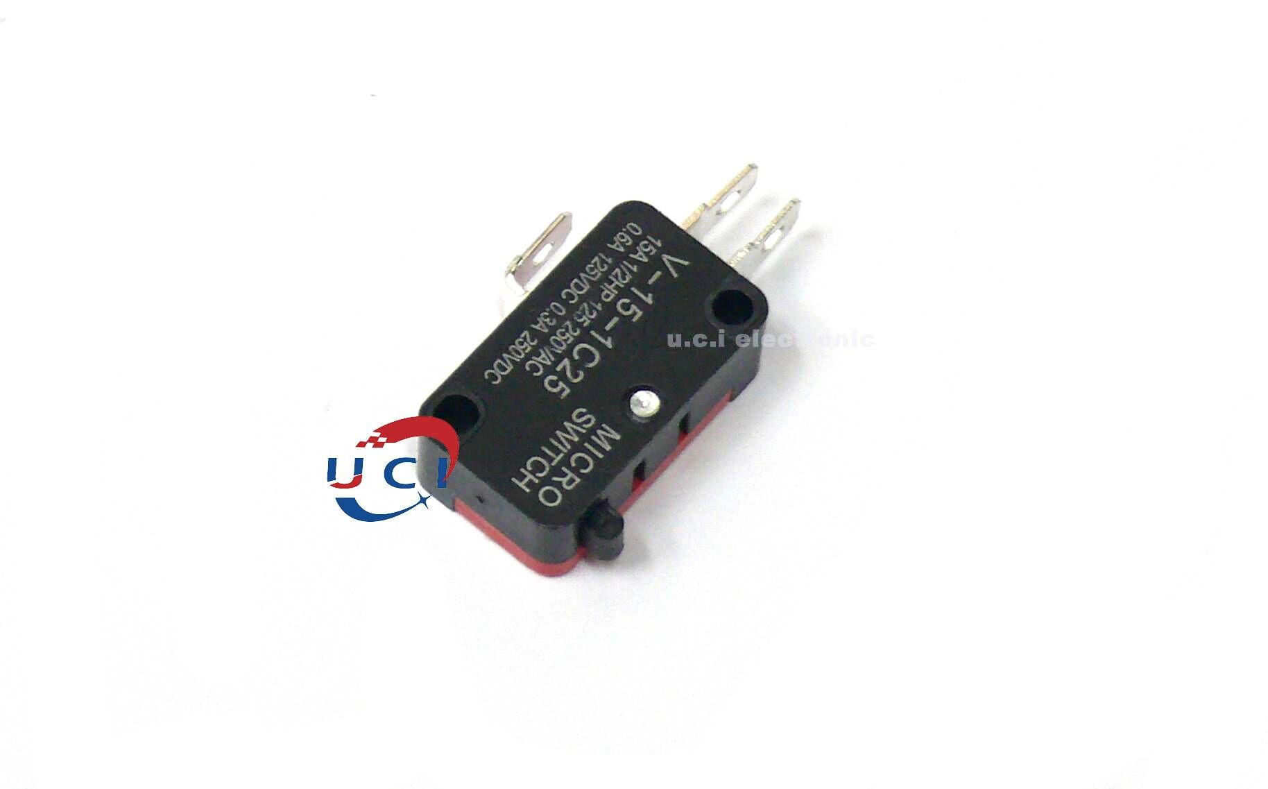 【UCI電子】(D-49) V-15-1C25帶鉚釘銀觸點15A 微動開關 開關