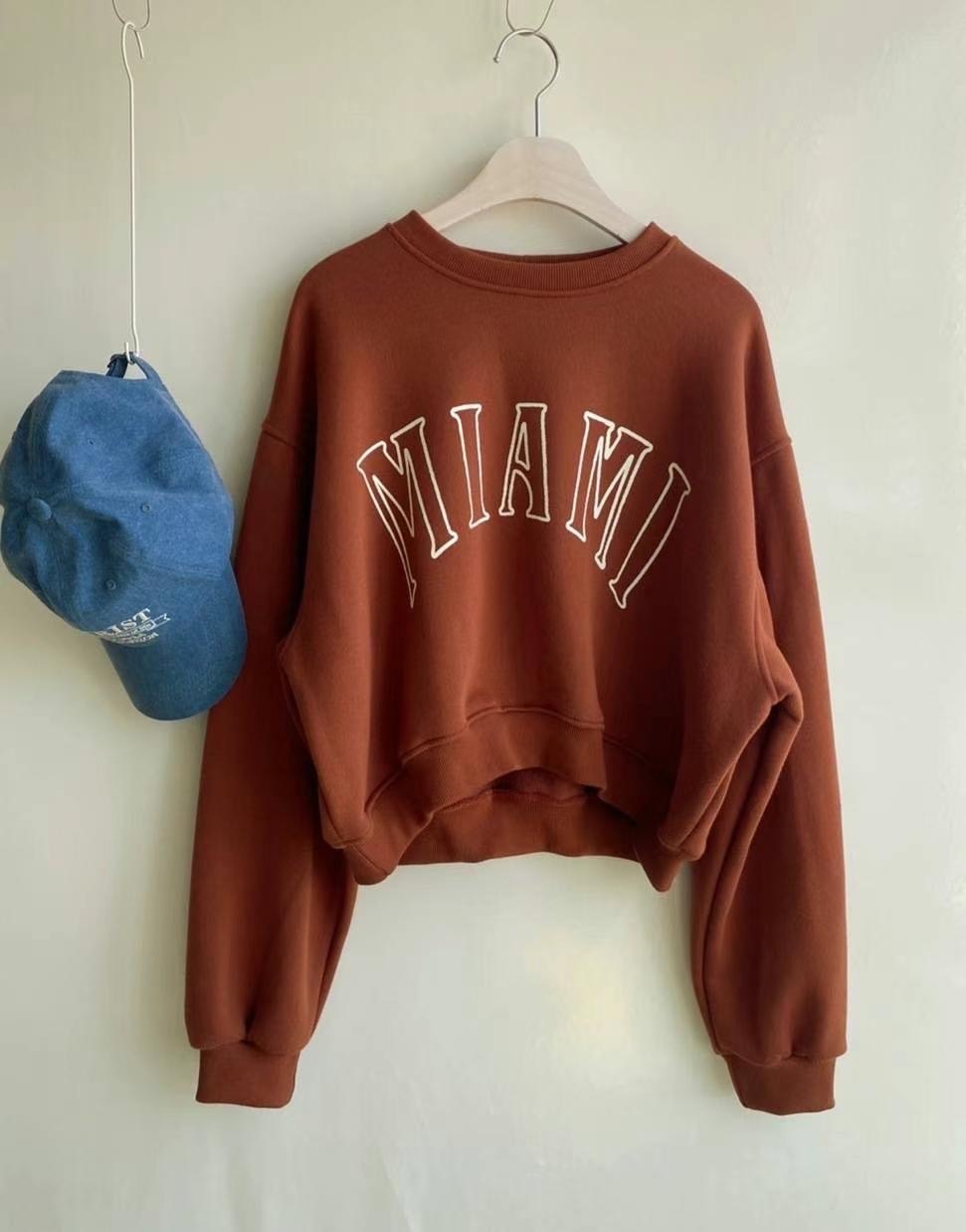 【優惠現貨】韓國 MIAMI 絨毛底衞衣（2色）