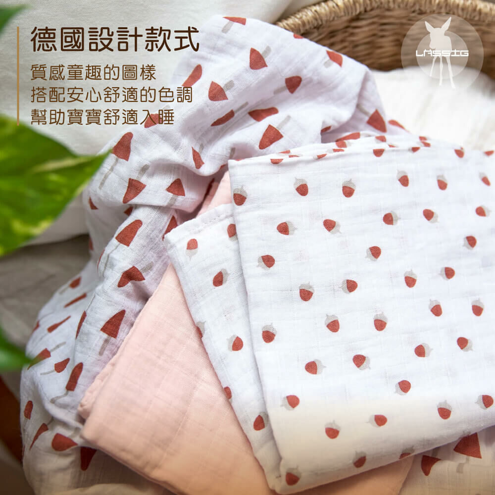 全球超過50個國家銷售,設計兼具時尚、功能、環保的育兒用品,有機棉嬰兒包巾均經GOTS認證,真正100%有機棉。安全無毒,可做嬰兒被毯,均經國際無毒安全認證