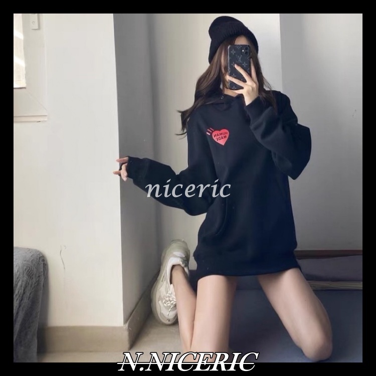 Human Made 愛心老虎秋冬新款加絨連帽T human made帽T