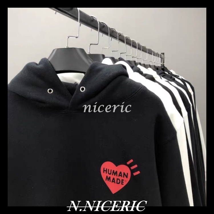 Human Made 愛心老虎秋冬新款加絨連帽T human made帽T