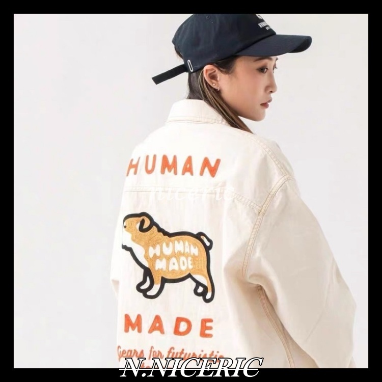 [Nice日韓歐美代購］日本預購質感滿分HUMAN MADE 21ss 背後刺繡鬥牛犬工裝夾克外套