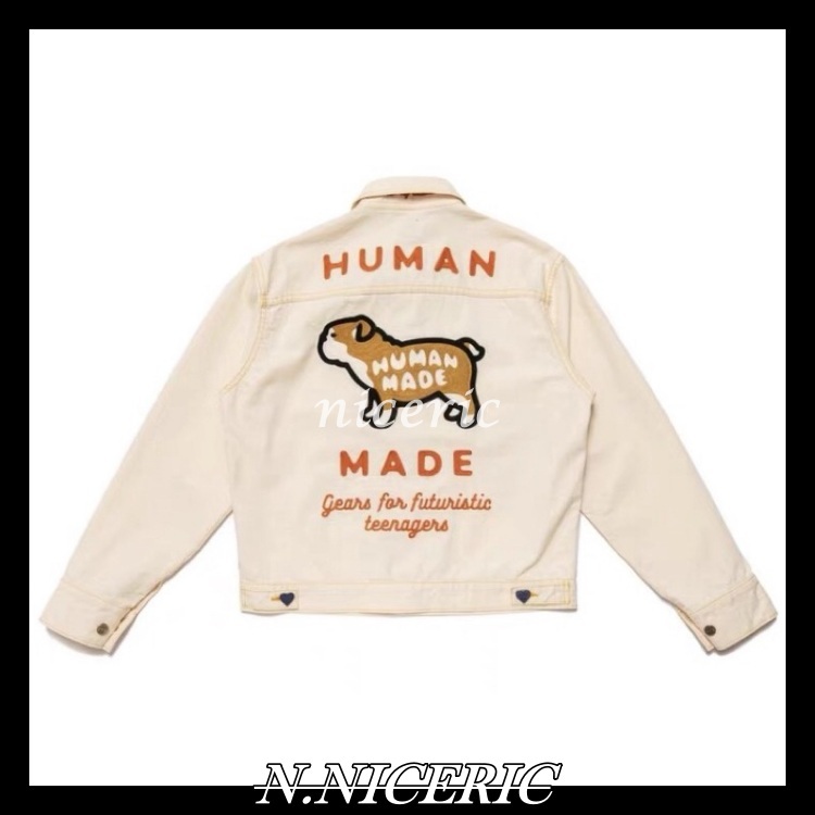 [Nice日韓歐美代購］日本預購質感滿分HUMAN MADE 21ss 背後刺繡鬥牛犬工裝夾克外套