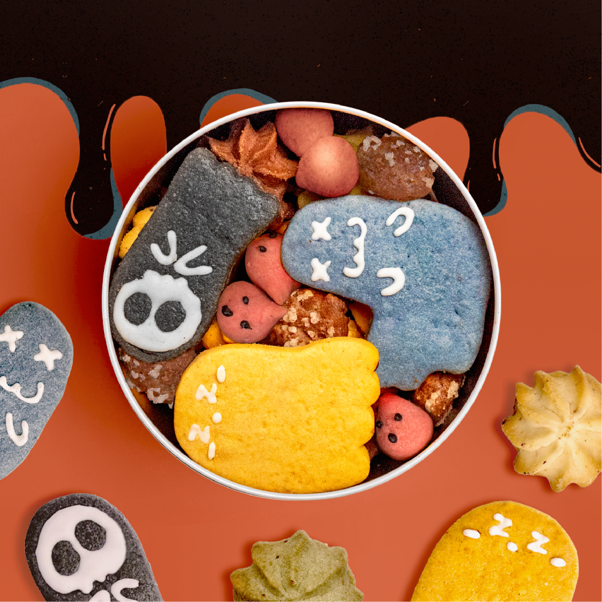 2023Halloween｜厭世小鬼鐵盒餅乾