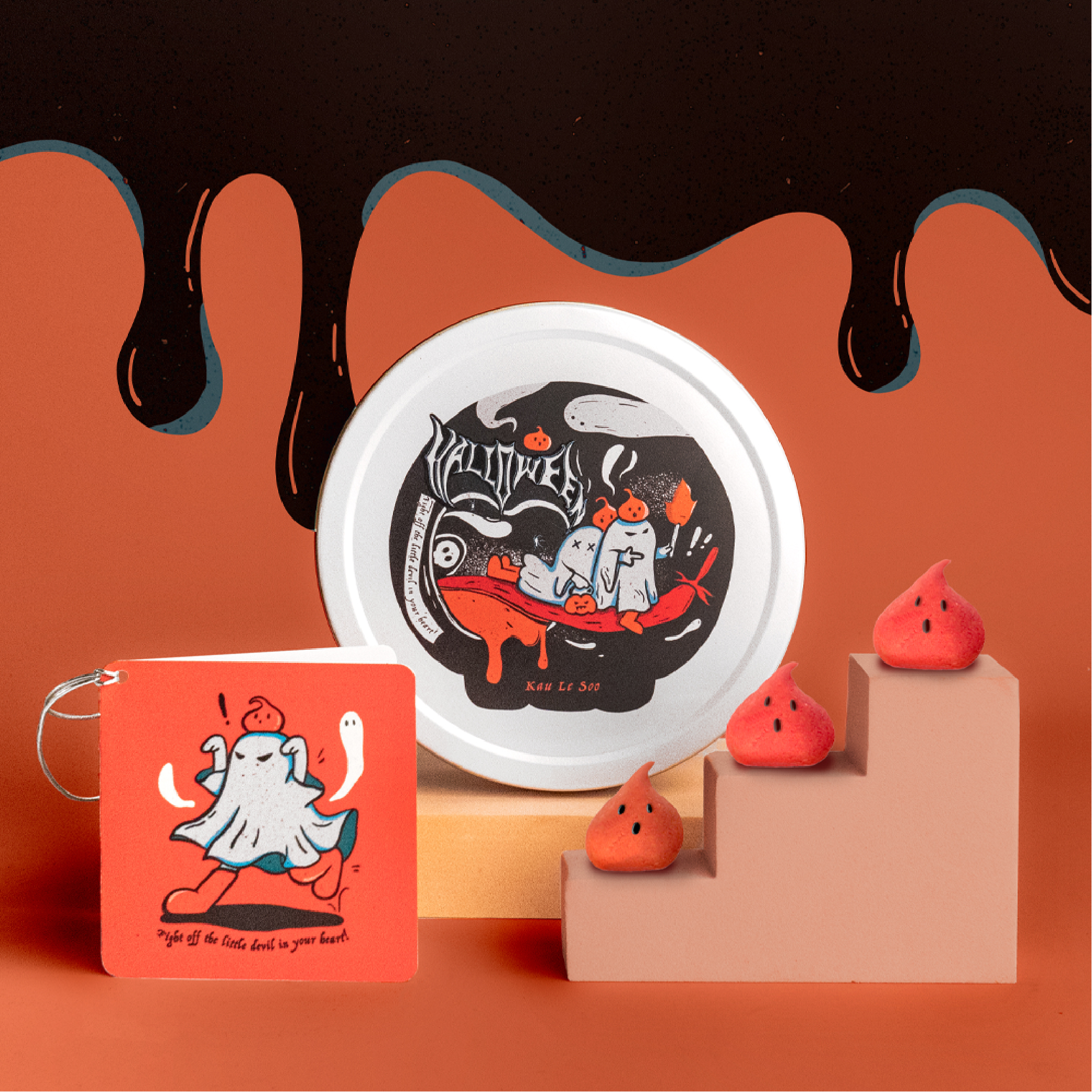 2023Halloween｜厭世小鬼鐵盒餅乾