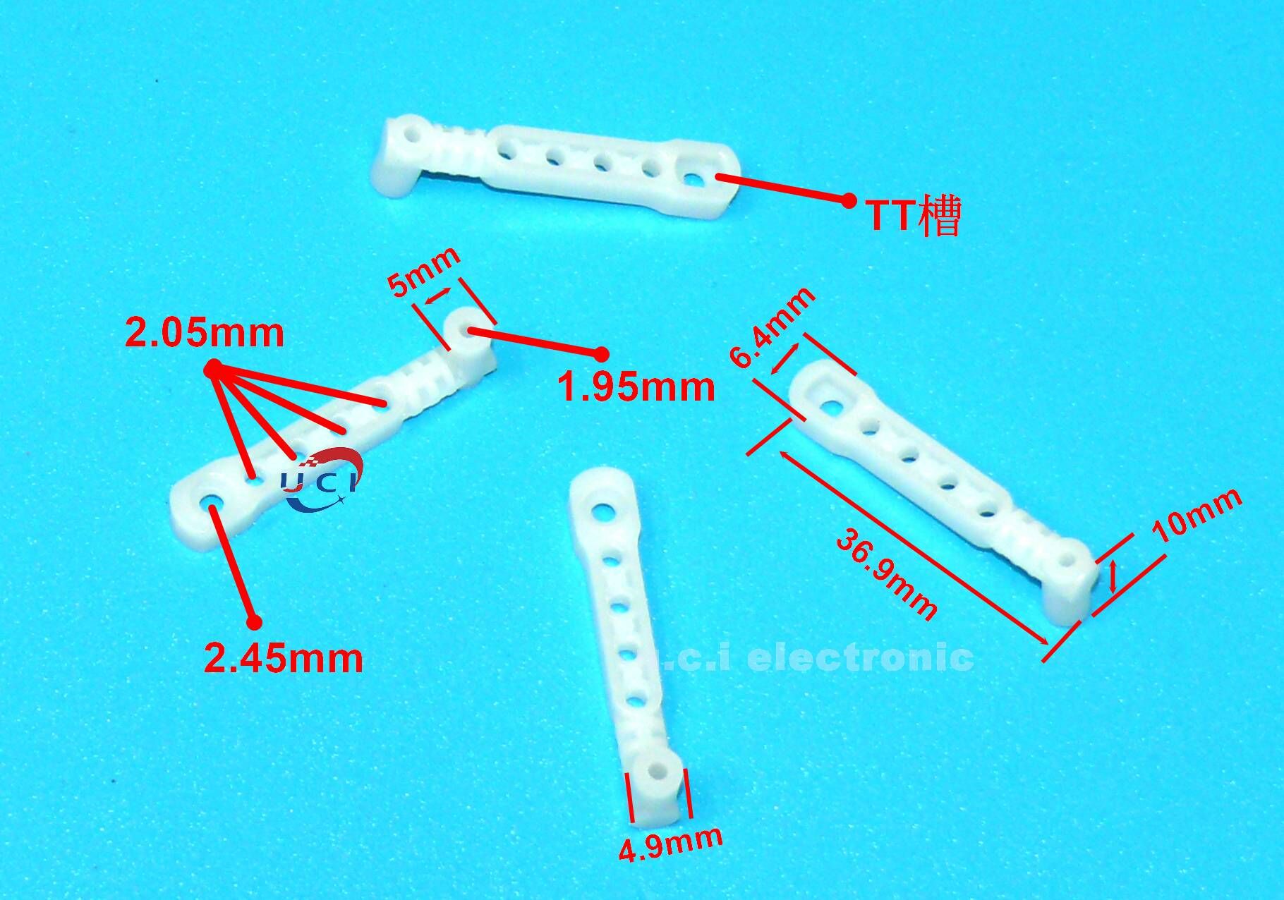 【UCI電子】(E-34) 多功能搖臂拉杆 固定支架連接杆 四驅車diy連接 tt減速馬達接頭 TT馬達接頭