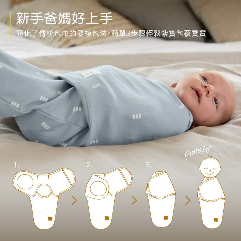 LASSIG來自德國，有機棉嬰兒毯均經GOTS認證，真正100%有機棉，安全無毒，均經國際無毒安全認證。懶人蝴蝶包巾簡化了傳統包巾的繁複包法，新手爸媽包巾推薦好上手，簡單3步驟輕鬆紮實包覆寶寶，幫助嬰兒安穩睡眠