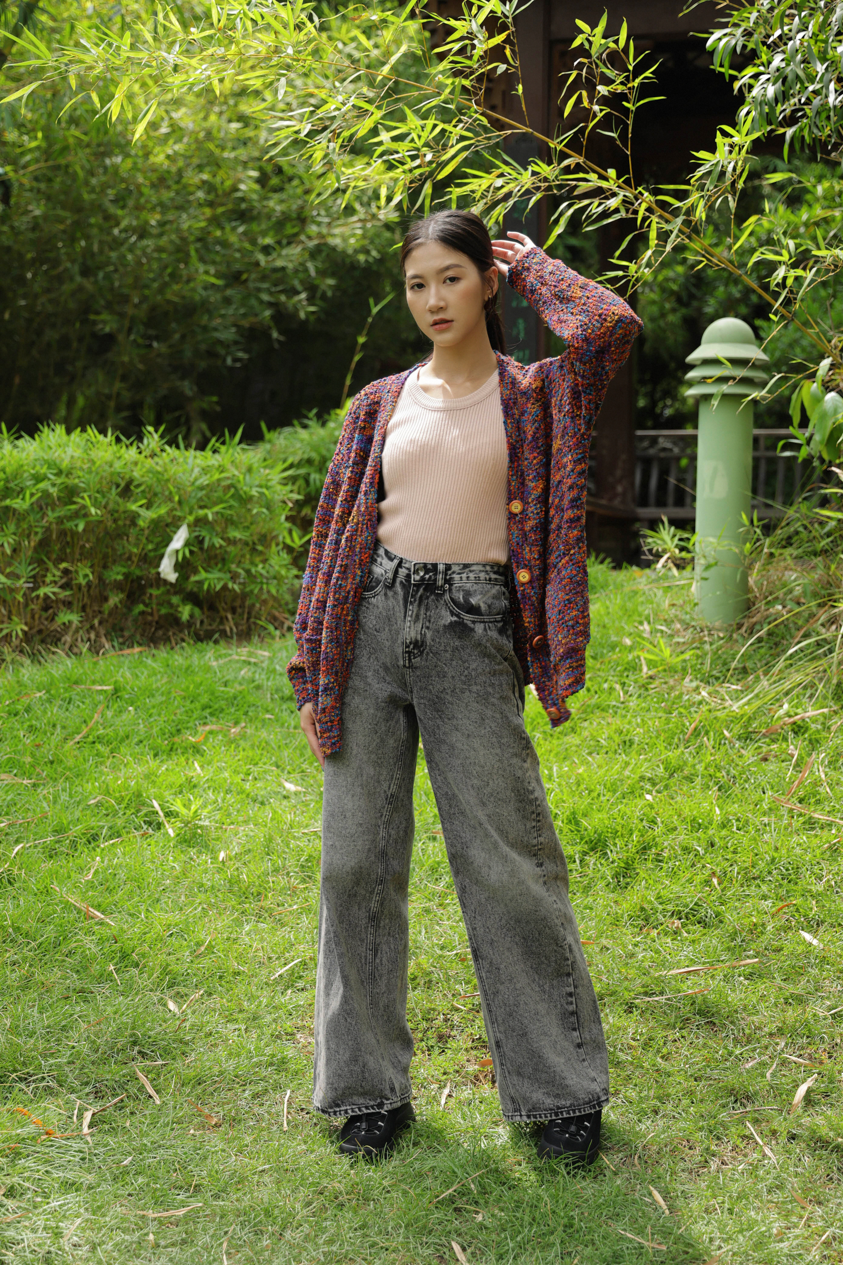 直紋針織打底背心 (現貨款式）