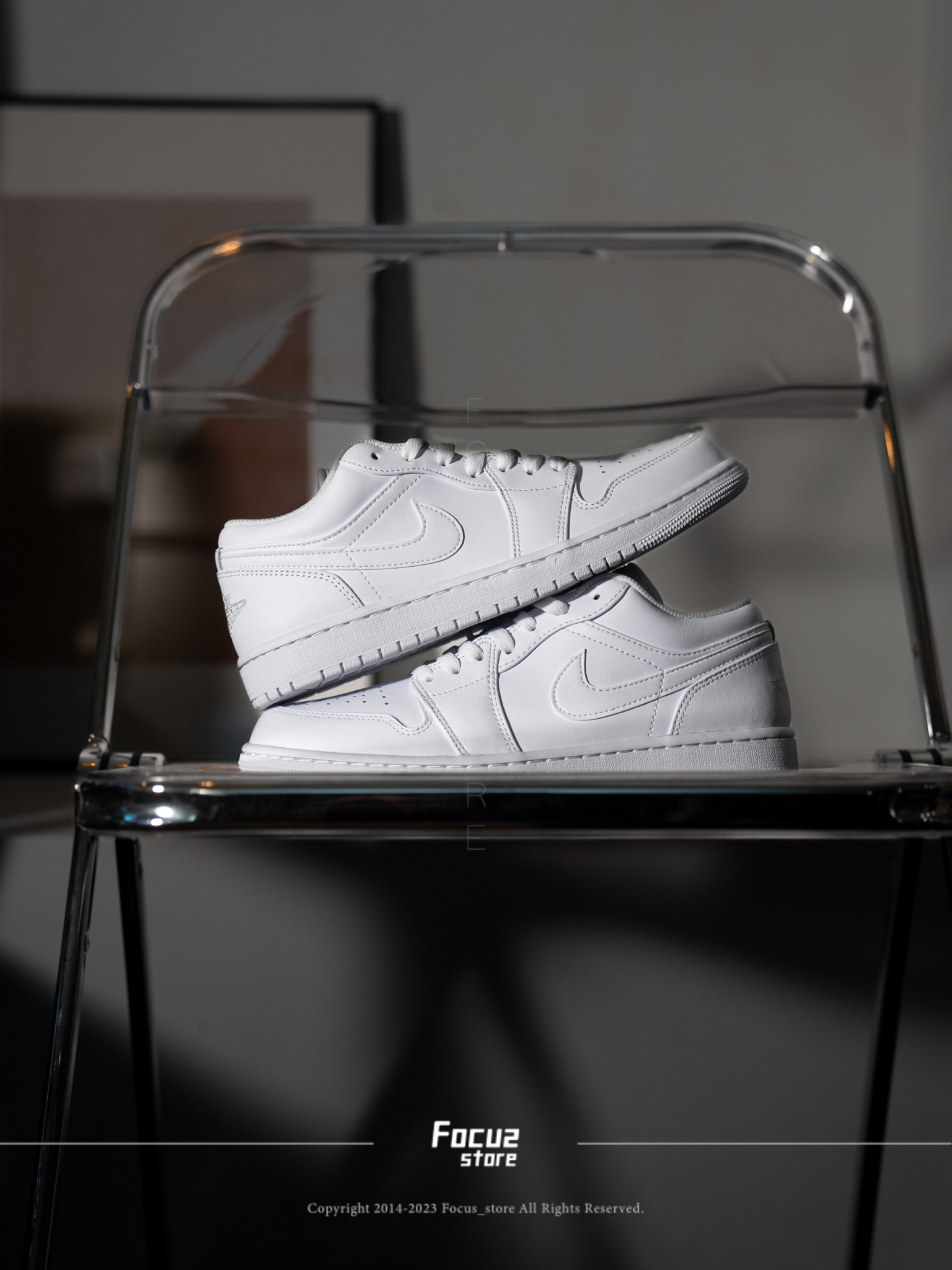 【Focus Store】現貨秒發 Nike Air Jordan 1 Low "Triple White" 553558-136