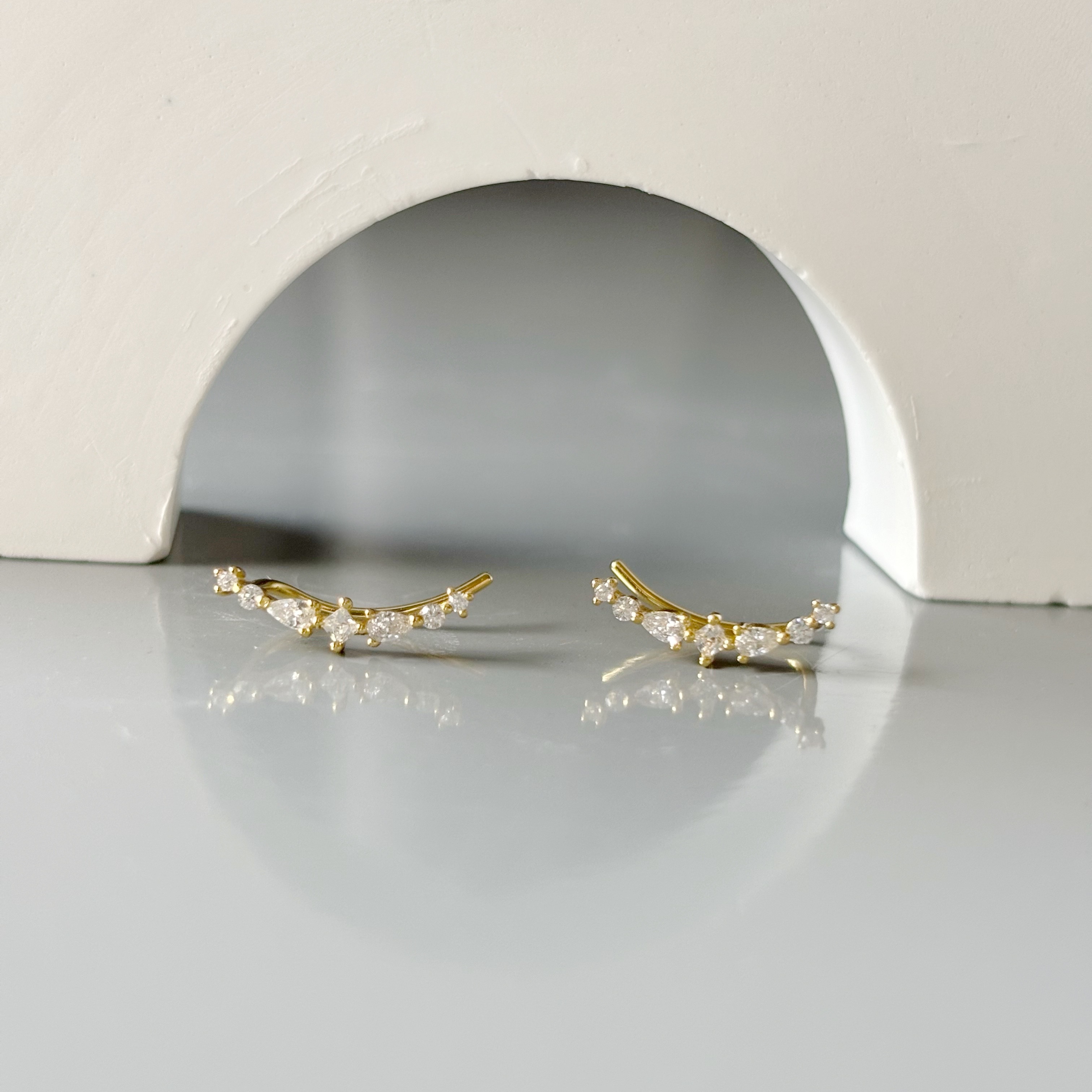 Galaxy zircon earrings