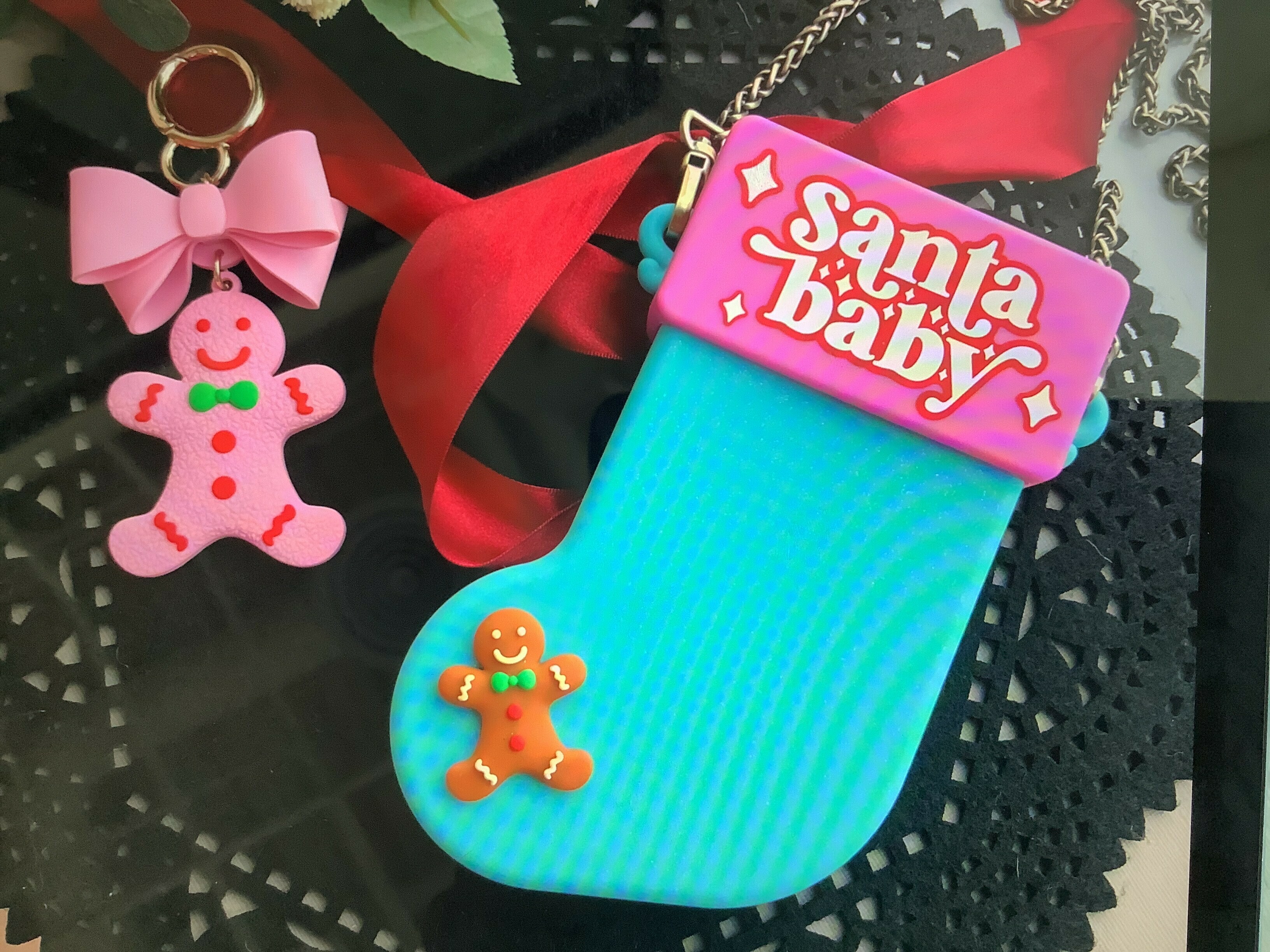 Candies 聖誕限定 麋鹿襪子(藍)