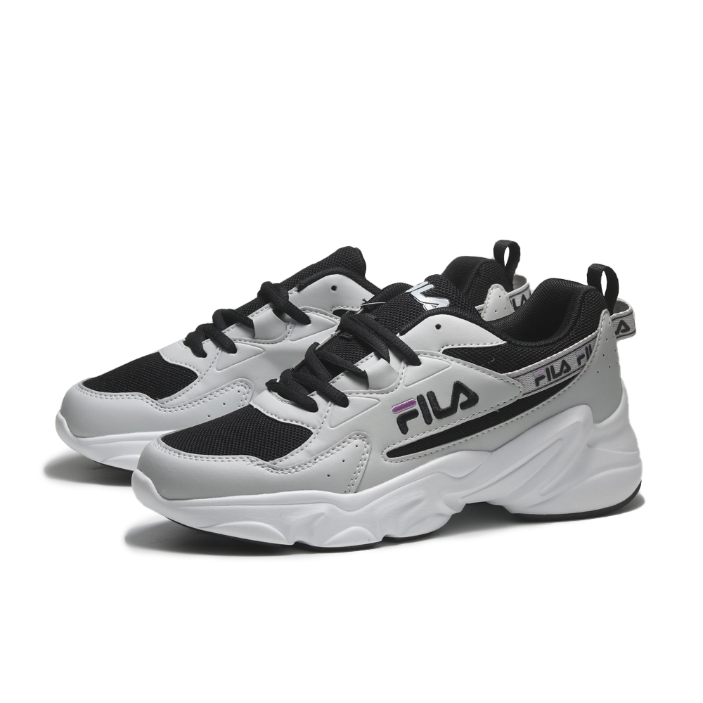 【下殺↘$1190】FILA 休閒鞋 灰黑 復古 增高 老爹鞋 女 5J944X400